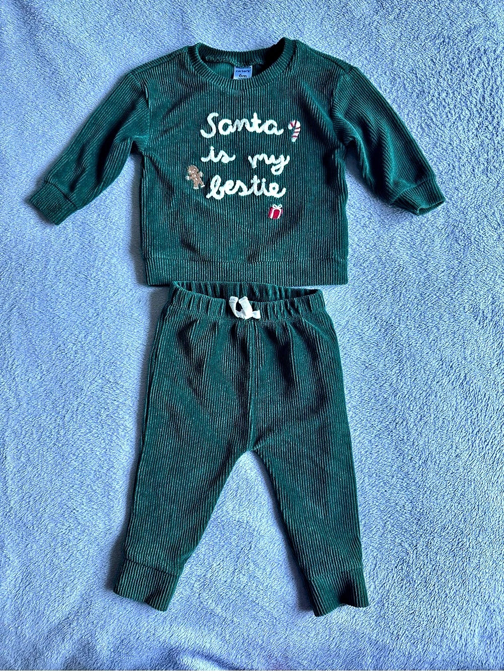 Carter's “Santa is My Bestie” Corduroy set